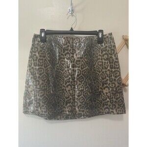 Women’s Sequin Animal Print Mini Skirt Size Medium